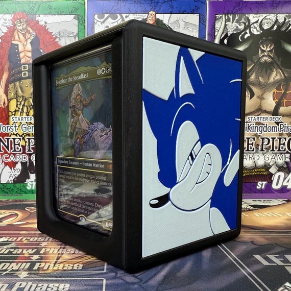 MTG Sonic Themed Hinged Commander Deck Box With Mini Snap!!! - Etsy