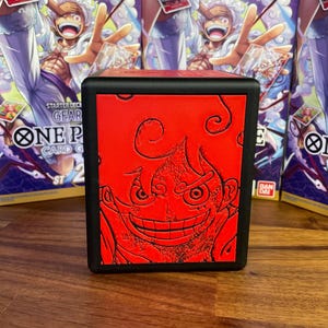 OPTCG DOUBLE WINDOWED Gear 5 Luffy Themed Deck Box!!! afbeelding 4
