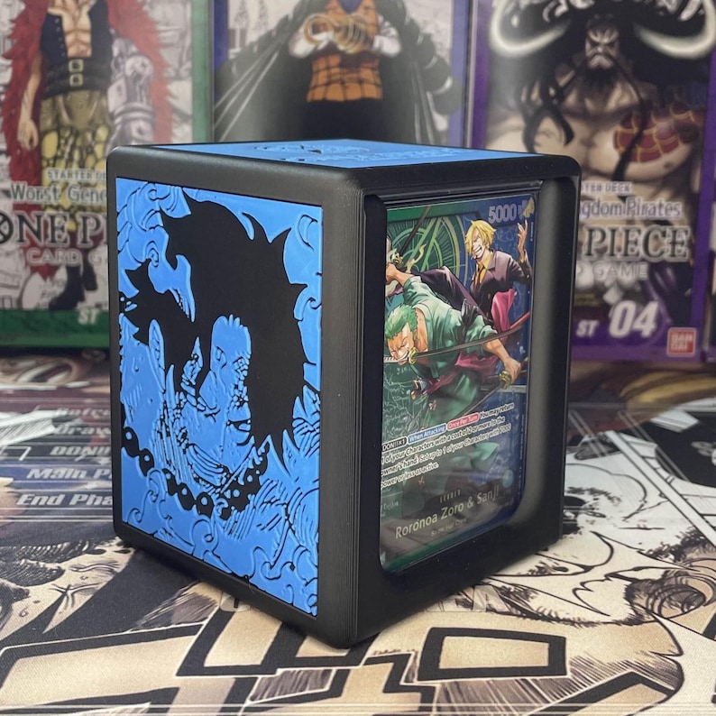 OPTCG DOUBLE WINDOWED Ace & Edward Newgate (whitebeard) Themed Deck Box ...