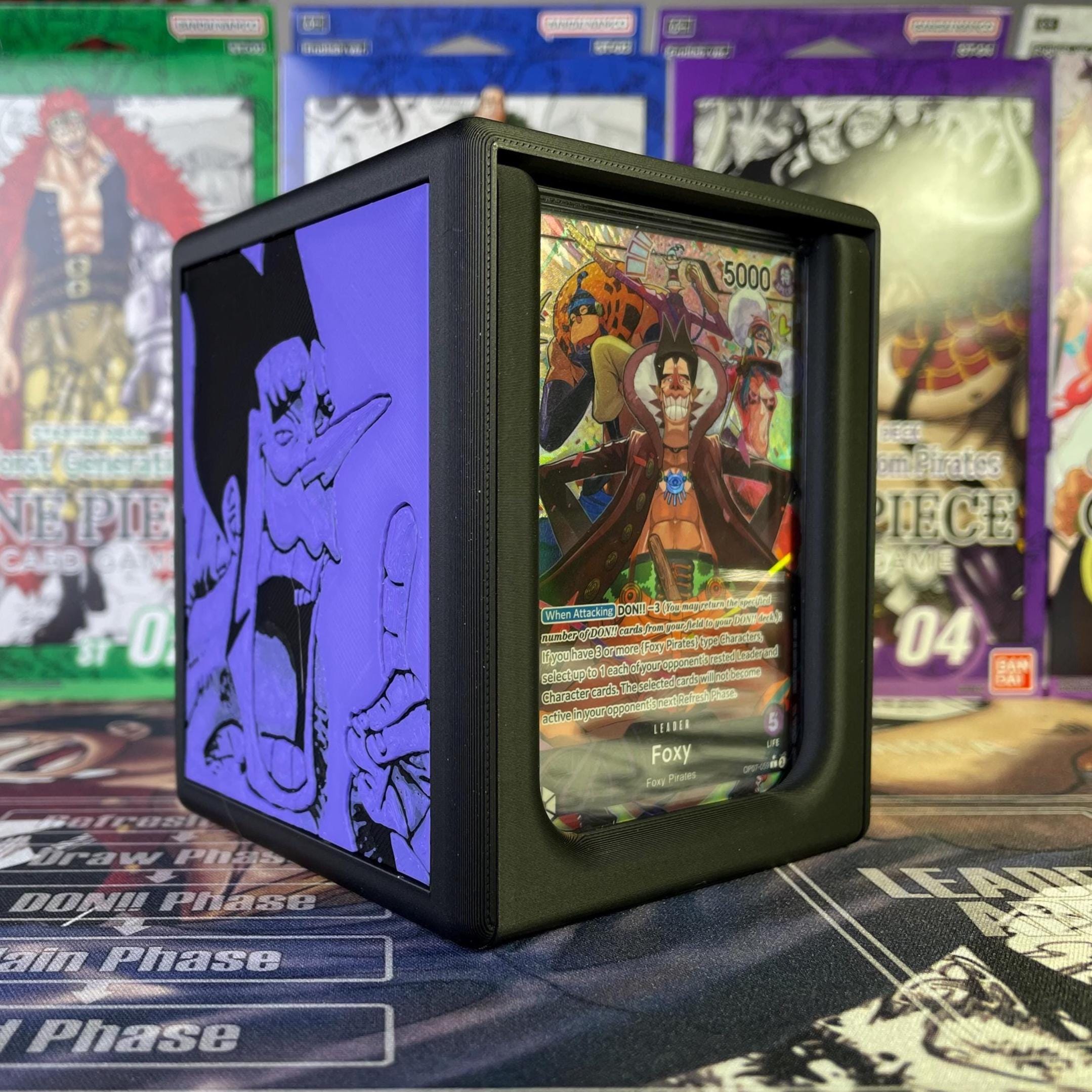 OPTCG DOUBLE WINDOWED Foxy Themed Deck Box!!! - Etsy New Zealand
