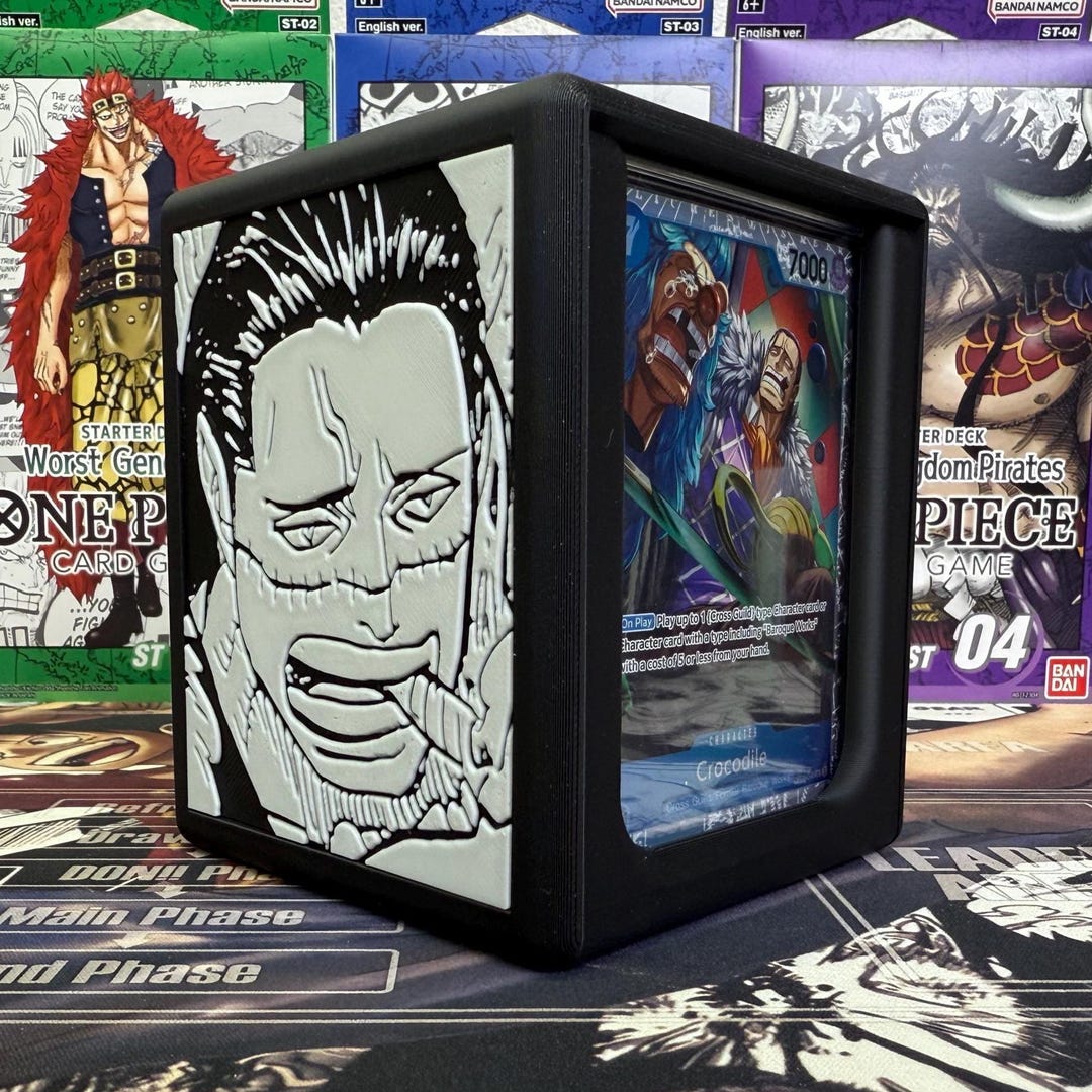 OPTCG DOUBLE WINDOWED Crocodile Themed Deck Box!!! - Etsy