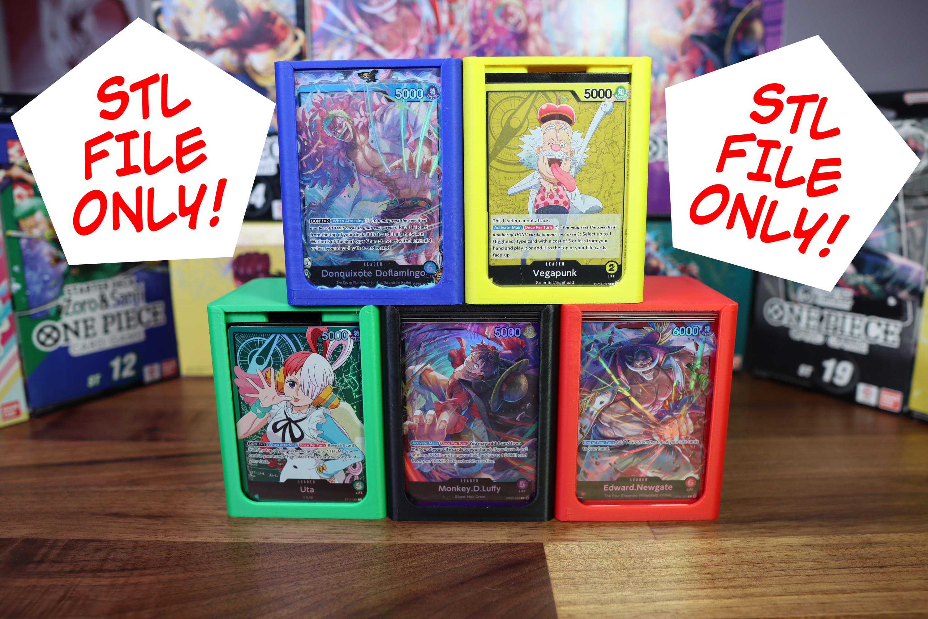 STL FILE Only! OPTCG Affordable Double Windowed Deck Box! - Etsy