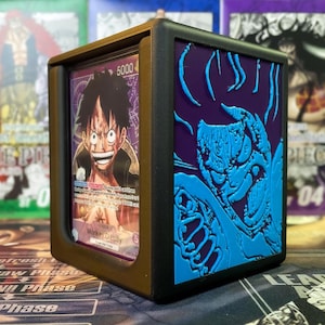 Coffret Deck OPTCG DOUBLE FENÊTRE bleu/violet sur le thème Luffy !!!