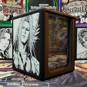 MTG Sephiroth-tema Hinged Commander-kortlekslåda med mini-snäppning!!!