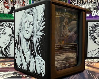MTG Sephiroth Themed Hinged Commander Deck Box With Mini Snap