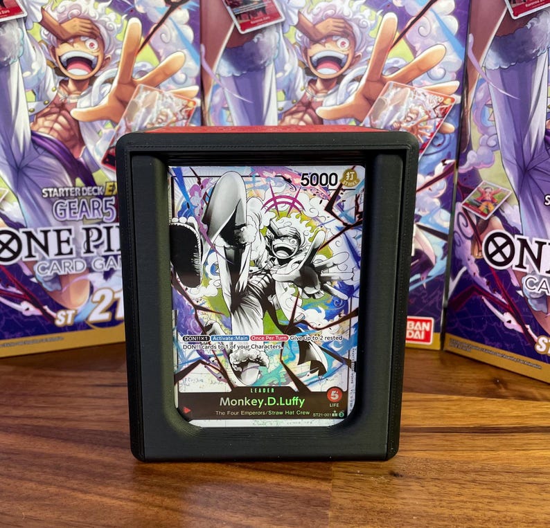 OPTCG DOUBLE WINDOWED Gear 5 Luffy Themed Deck Box!!! afbeelding 5