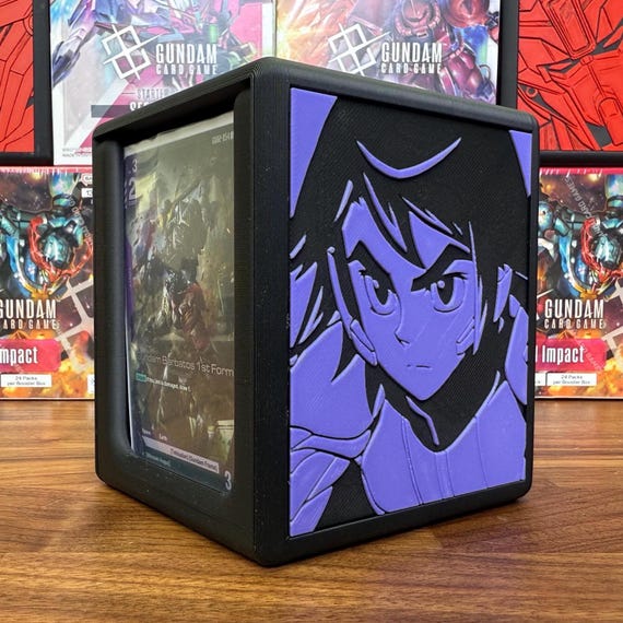 GCG Mikazuki/barbatos Themed Double Windowed Hinged Deck Box!!! - Etsy