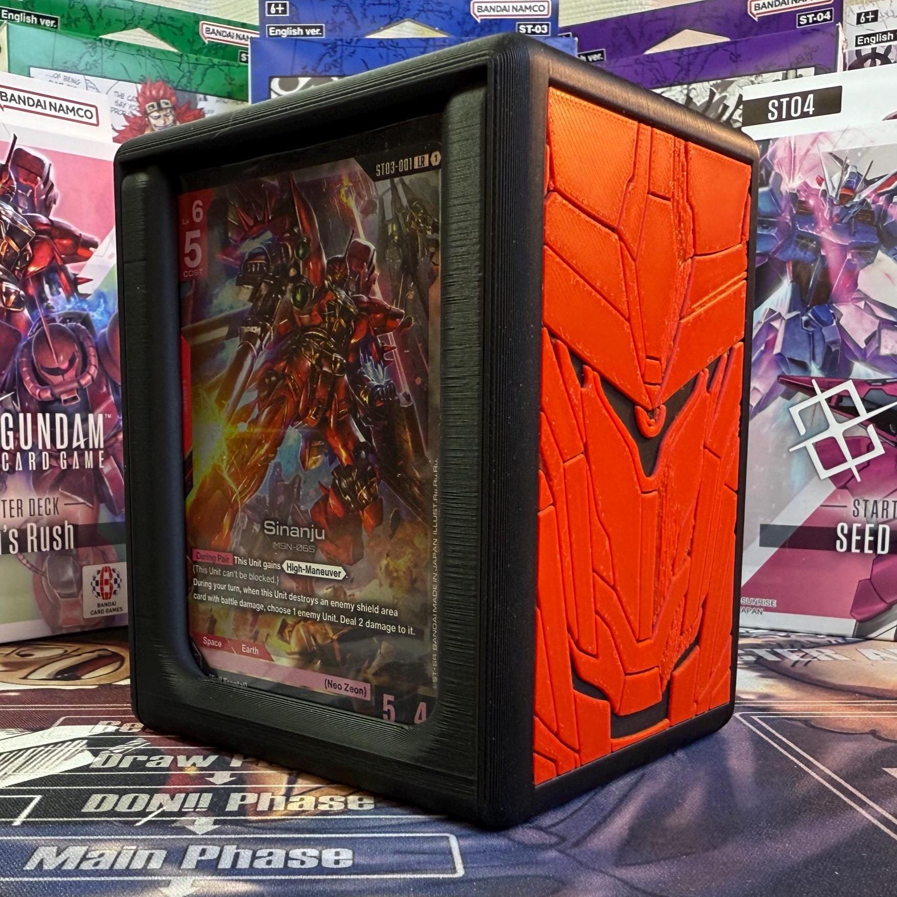 GCG Frontal/sinanju Themed Double Windowed Hinged Deck Box!!! - Etsy