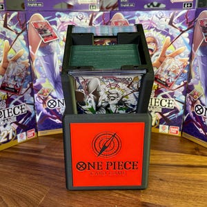 OPTCG DOUBLE WINDOWED Gear 5 Luffy Themed Deck Box!!! afbeelding 6