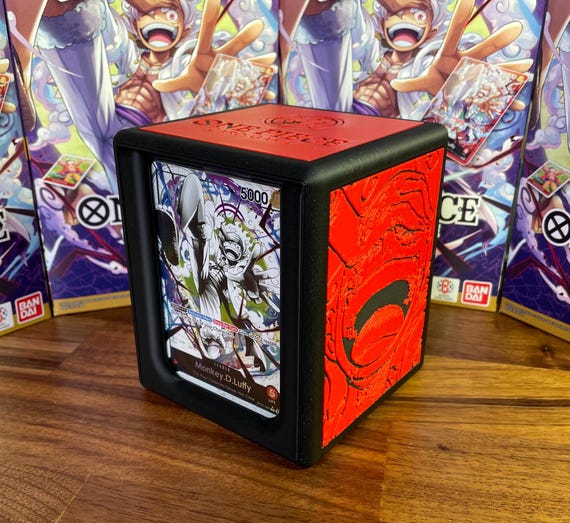 OPTCG DOUBLE WINDOWED Gear 5 Luffy Themed Deck Box!!!
