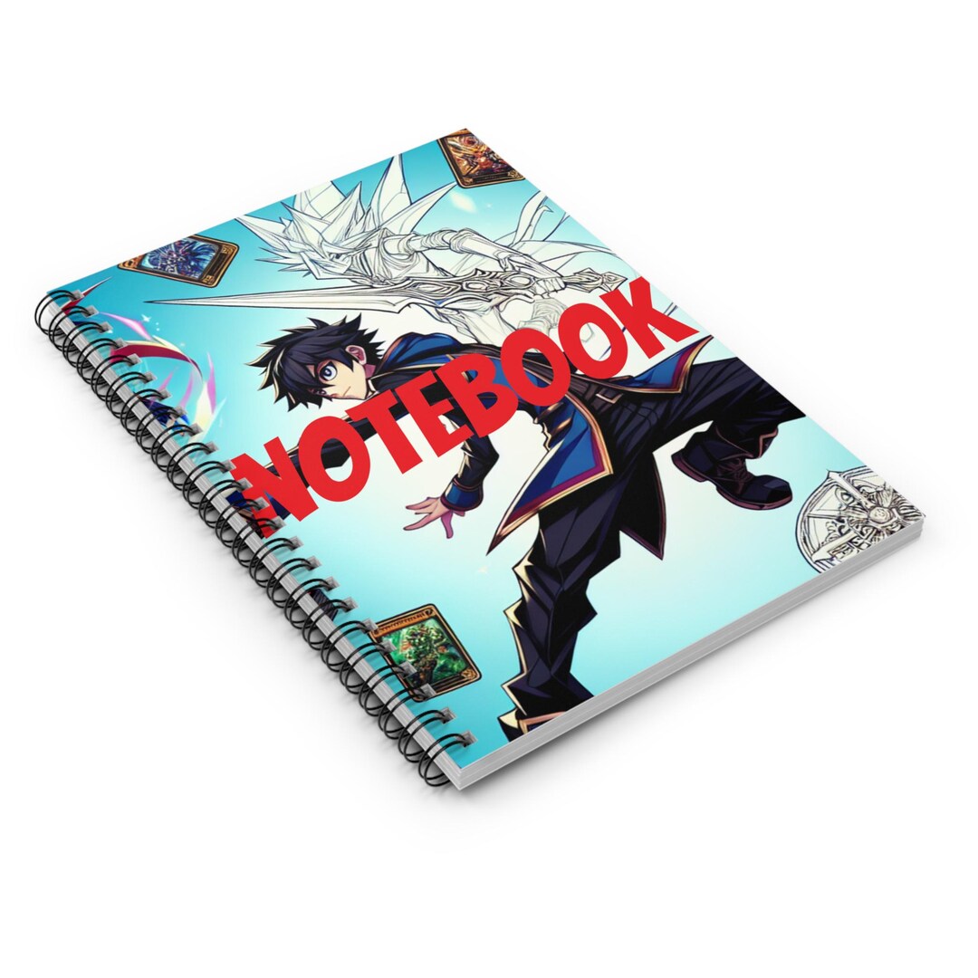 Spiral Notebook Ruled Line, Duel Monsters Inspired Journal, Card Game ...