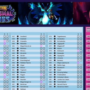 Pokemon Phantasmal Flames - Master Set Checklist