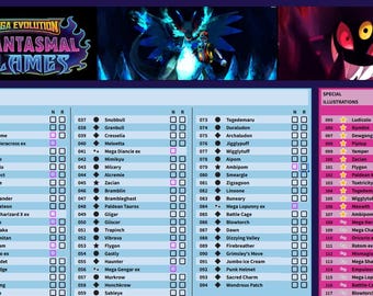 Pokémon Llamas Fantasmales - Lista de verificación del set maestro