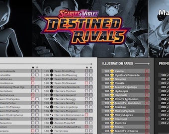 Lista de verificación del set maestro de Pokémon Destined Rivals