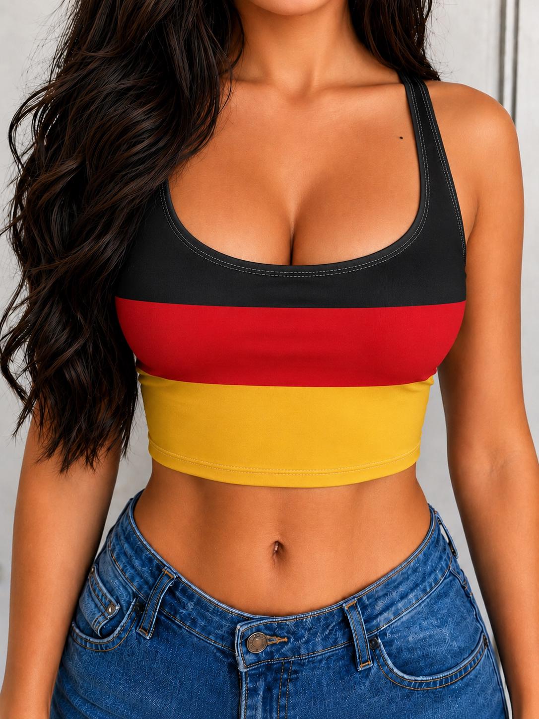 German Flag Crop Top - Etsy