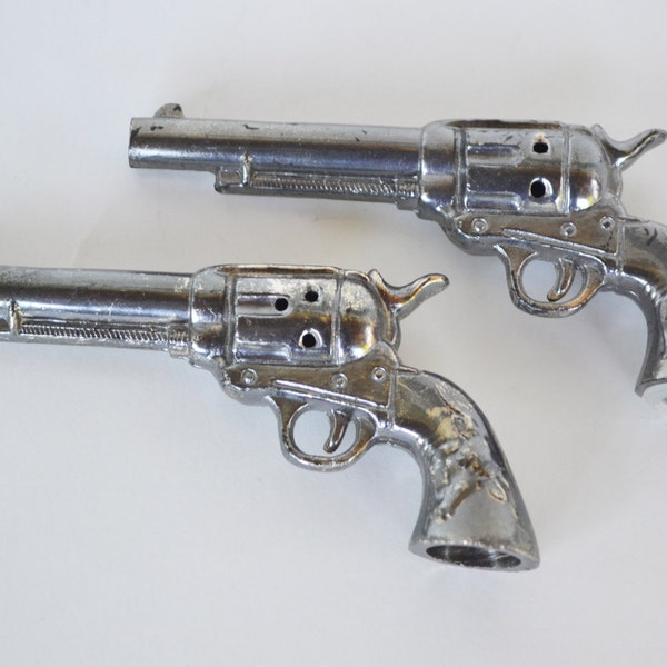 Vintage Revolver Salt and Pepper Shakers, Western