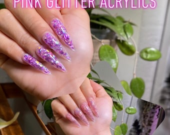 Glam and Glitz 325 Silber Glitter Acrylpuder