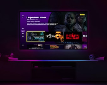 Tubi-Style Interface Mockup