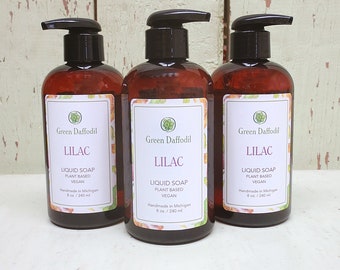 Lilac Liquid Soap - All Purpose Castile Base - Green Daffodil - VEGAN