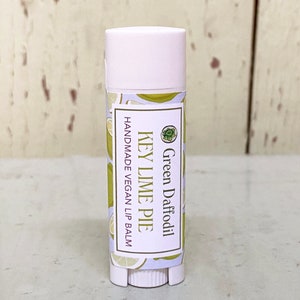 Key Lime Pie Lip Balm Tube Vegan Green Daffodil Key West Lime Vanilla Bild 2