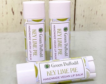 Key Lime Pie Lip Balm Tube- Vegan - Green Daffodil - Key West - Lime - Vanilla