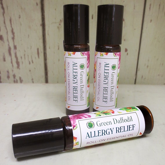 Allergy Relief Essential Oil Rollon Blend Aromatheraphy Etsy