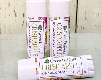 Crisp Apple Lip Balm Tube- Vegan - Green Daffodil