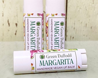 Margarita Lip Balm Tube- Vegan - Green Daffodil - Moisturizer - Favors - Cocktail Lovers - Lime