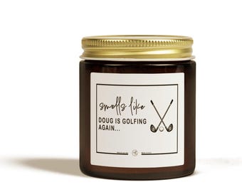 Presentes de golfe, vela de golfe, presente para treinador de golfe, presentes para golfistas, presente de fim de temporada para treinador de golfe, presente para mãe de golfista, vela para golfista