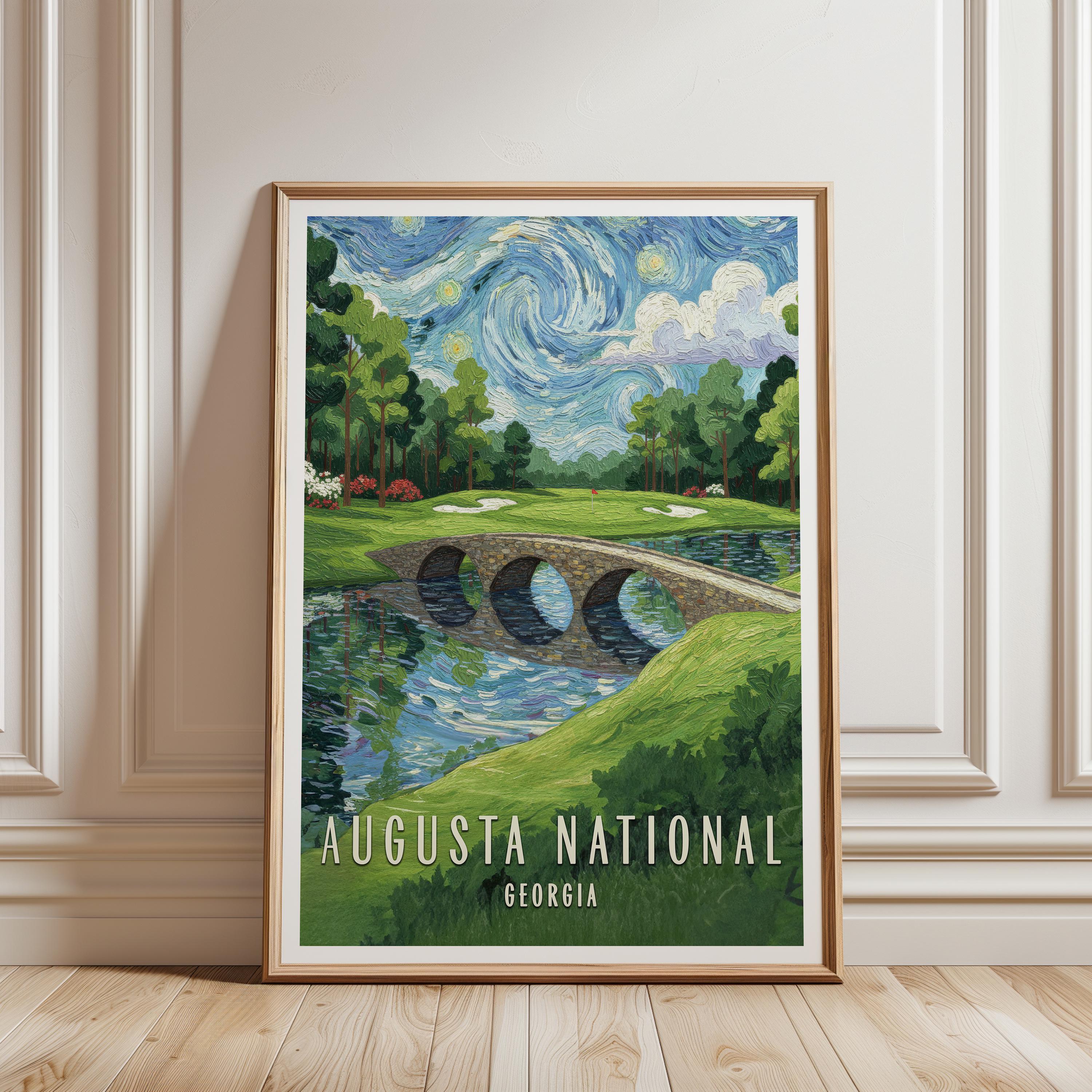 Augusta National Vintage Golf Art | Golf Wall Print - Etsy