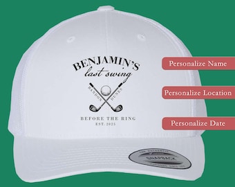 Custom Golf Trucker Hat: Bachelor Party Favor