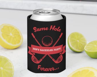 Bachelor Party Favor, Bachelor Can Coolers, Personalized Golf Can Sleeves, Custom Golf Bachelor Party Favors, Bach Can Holder