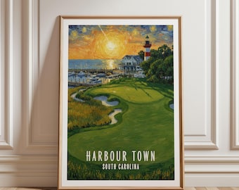 Harbour Town Golf Print | Golf Wall Art