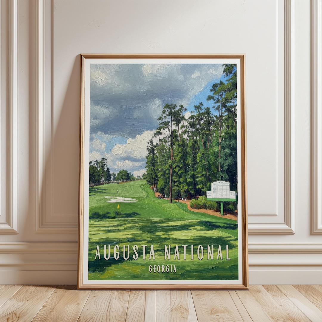 Augusta National Golf Print | 10th Hole | Augusta Impressionist Art - Etsy
