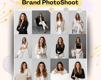 Brand PhotoShoot, AI Photo, AI portraits, Custom Portraits, Brand Photography, Gift for Her Him, 4k Studio Quality