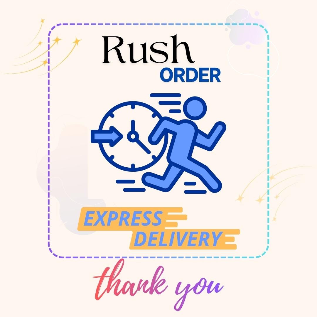 Rush Order Express Delivery - Custom Orders - Etsy