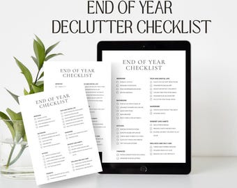 Lista de verificación para ordenar Planificador de limpieza del hogar para personas con TDAH Planificador para ordenar la organización del hogar Planificador para TDAH Planificador imprimible para ordenar