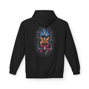 Arcane-Inspired Hoodie with Vibrant Character Artwork | Stylish Unisex Sweatshirt for Fans