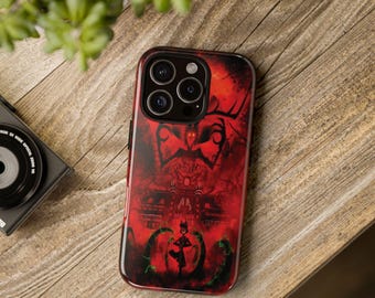 Funda resistente para teléfono Hazbin Hotel Demon Radio Alastor para iPhone 16 15, Samsung S25 S24 Ultra y Google Pixel 9