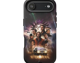 Funda resistente para teléfono Supernatural - Fan art de los hermanos Winchester - Funda resistente de Dean y Sam para iPhone y Samsung
