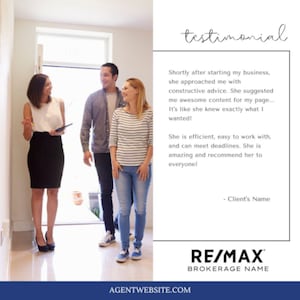 Testimonial Vorlage, Canva