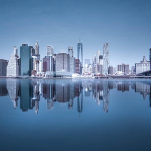 120 x 40 cm großes New Yorker Landschaftsfoto, gedruckt auf Aludibond