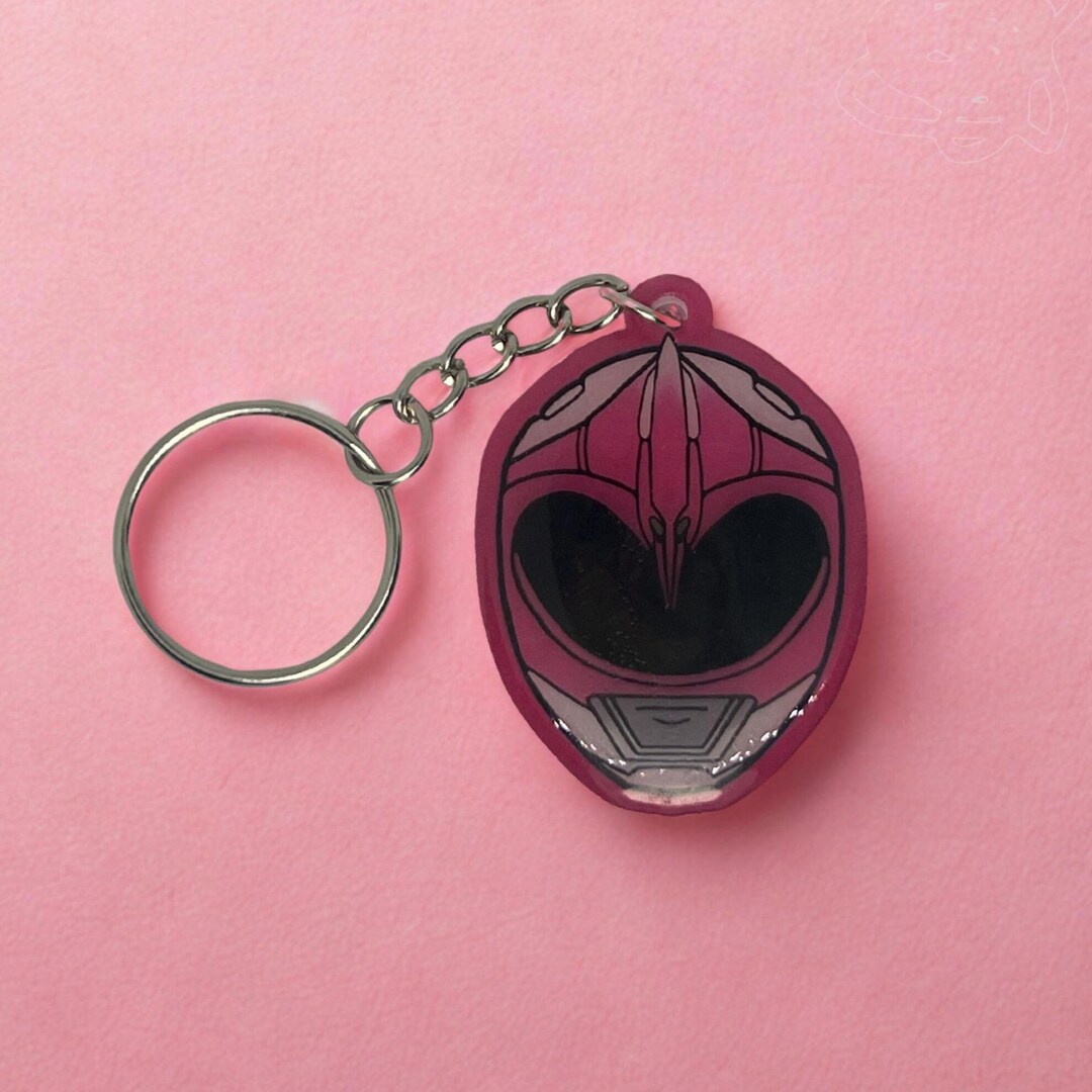 Power Rangers Key Chain Pink Power Ranger Keychain - Etsy