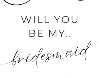 Bridesmaid Proposal Poster