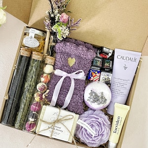 Luxury Tea and Spa Gift Box – Self Care, Honey, and Lavender