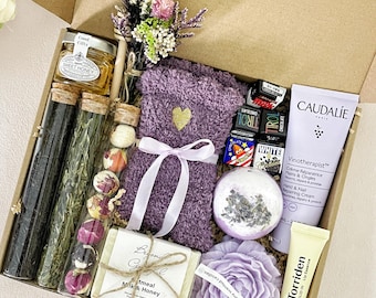 Luxury Tea and Spa Gift Box – Self Care, Honey, and Lavender