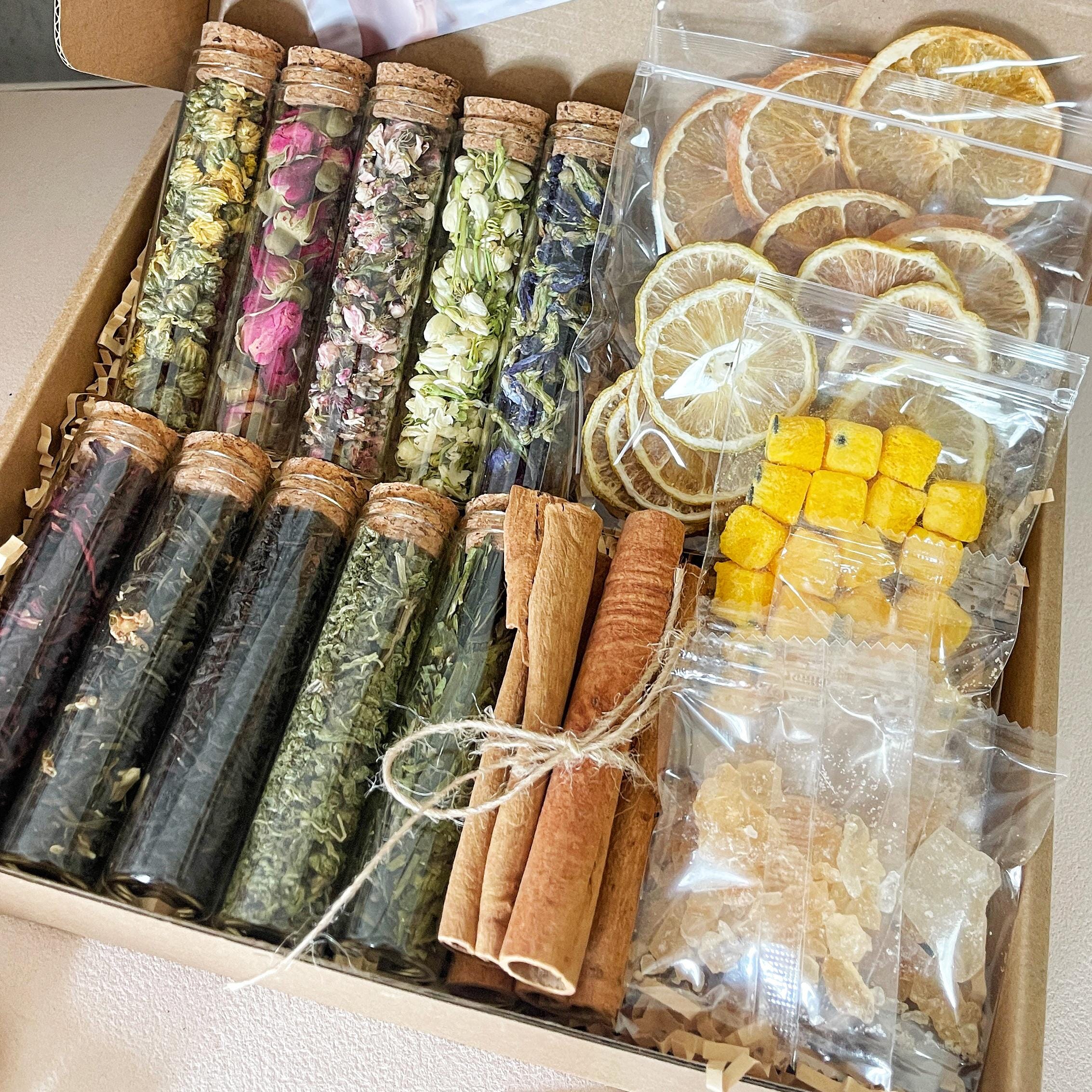 Floral Tea Blending Kit Gift Set | DIY Herbal Tea Kit for Her | Self ...