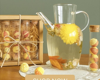 Blooming Tea Geschenk-Set - 10 Geschmacksrichtungen Flowering Tea Sampler