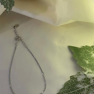 Minimalist 925 Sterling Silver Bracelet: Delicate Everyday Jewelry