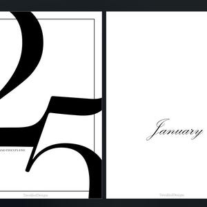 A5 2025 | Minimalistic Monthly Dashboard Inserts {JAN - DEC} | Digital + Printable PDF